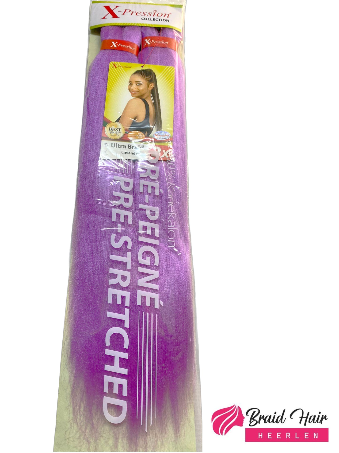 X-pression 2X Pre-Stretched Braid 46'' Lavender