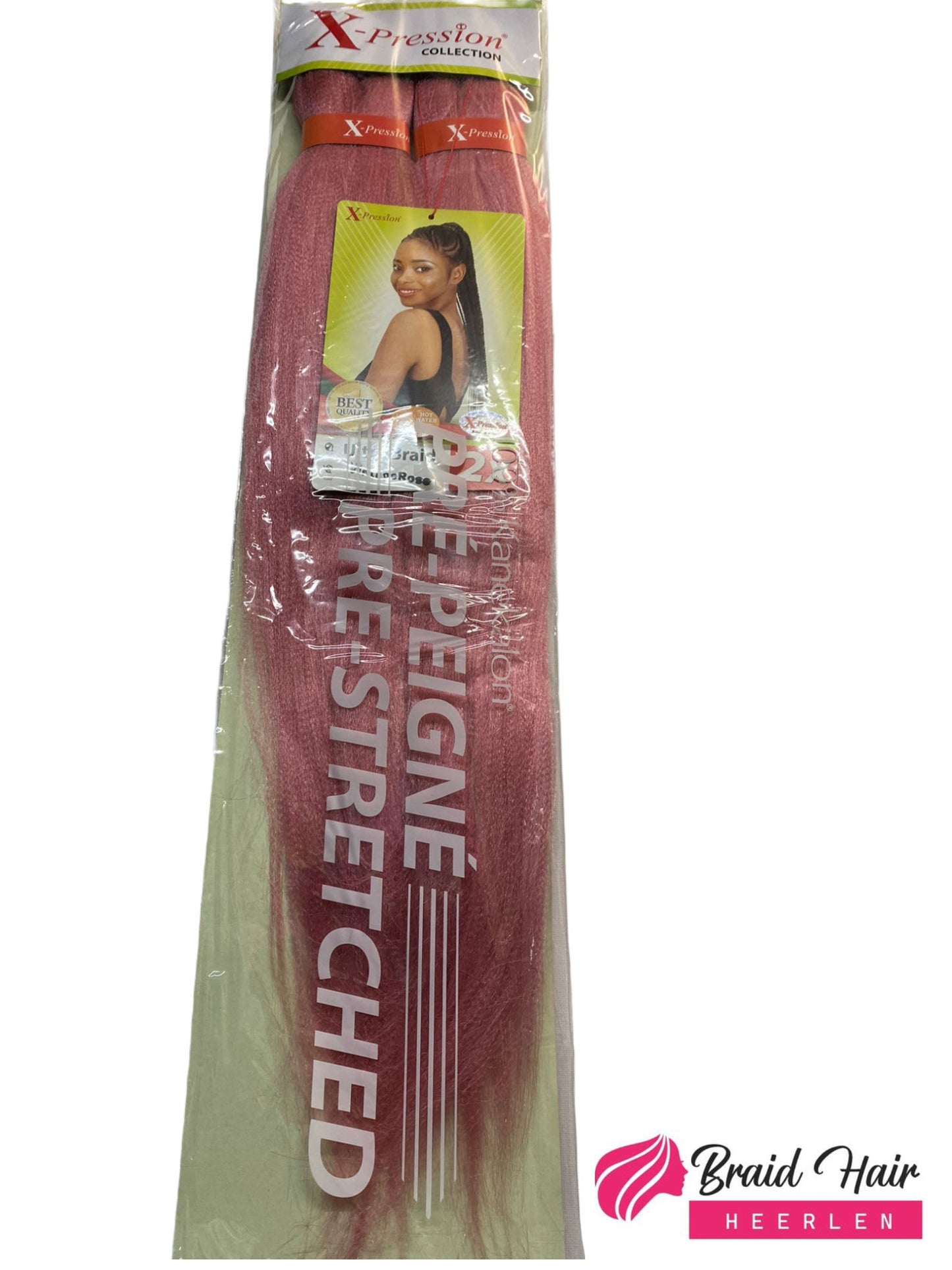 X-pression 2X Pre-Stretched Braid 46'' Vintagerose