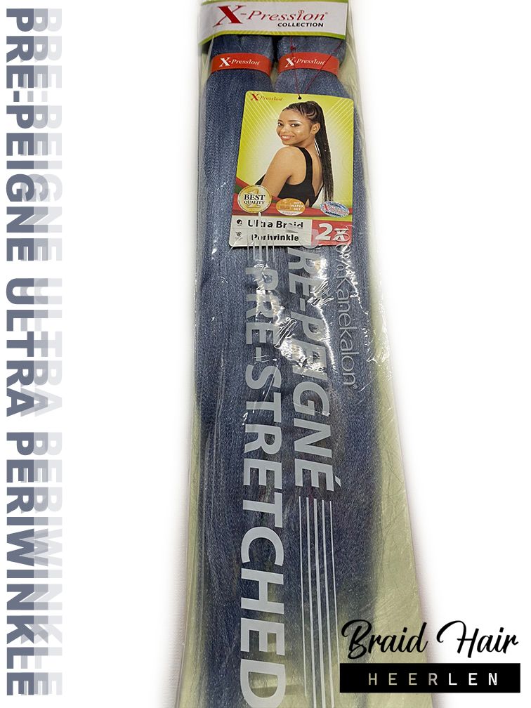 X-pression 2X Pre-Stretched Braid 46'' Periwinkle