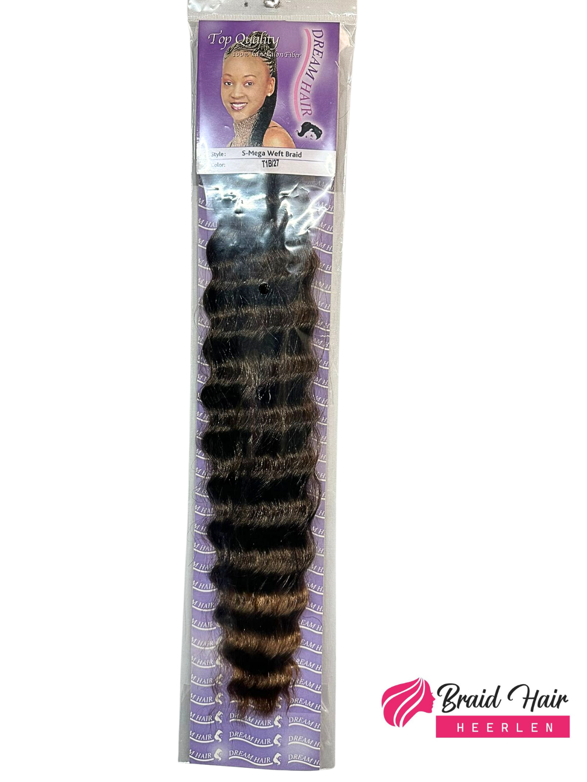 Dream hair Crochet - s-mega weft braid 18" T1B/27