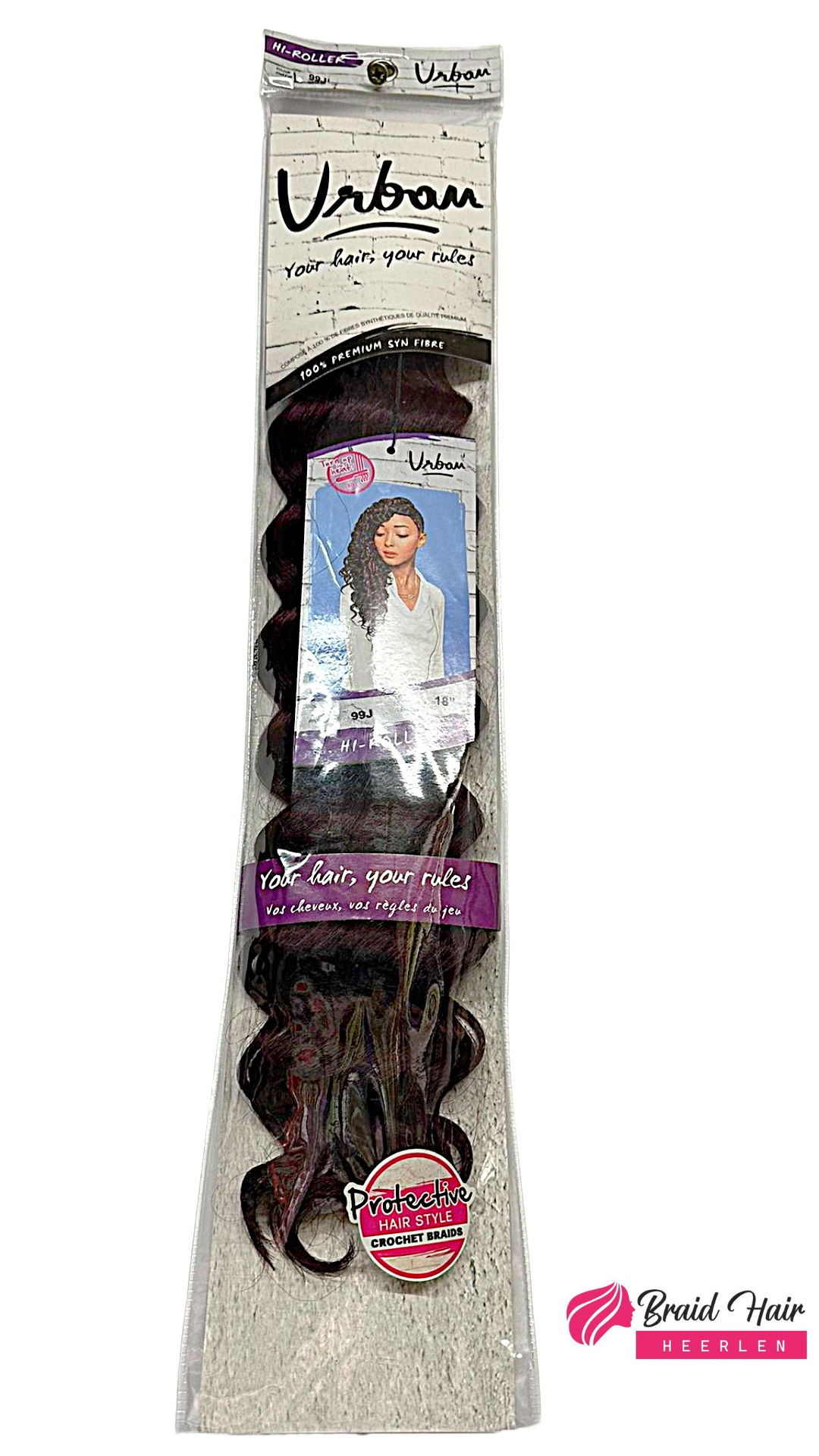 Urban Crochet Braid HI Roller 18" 99J
