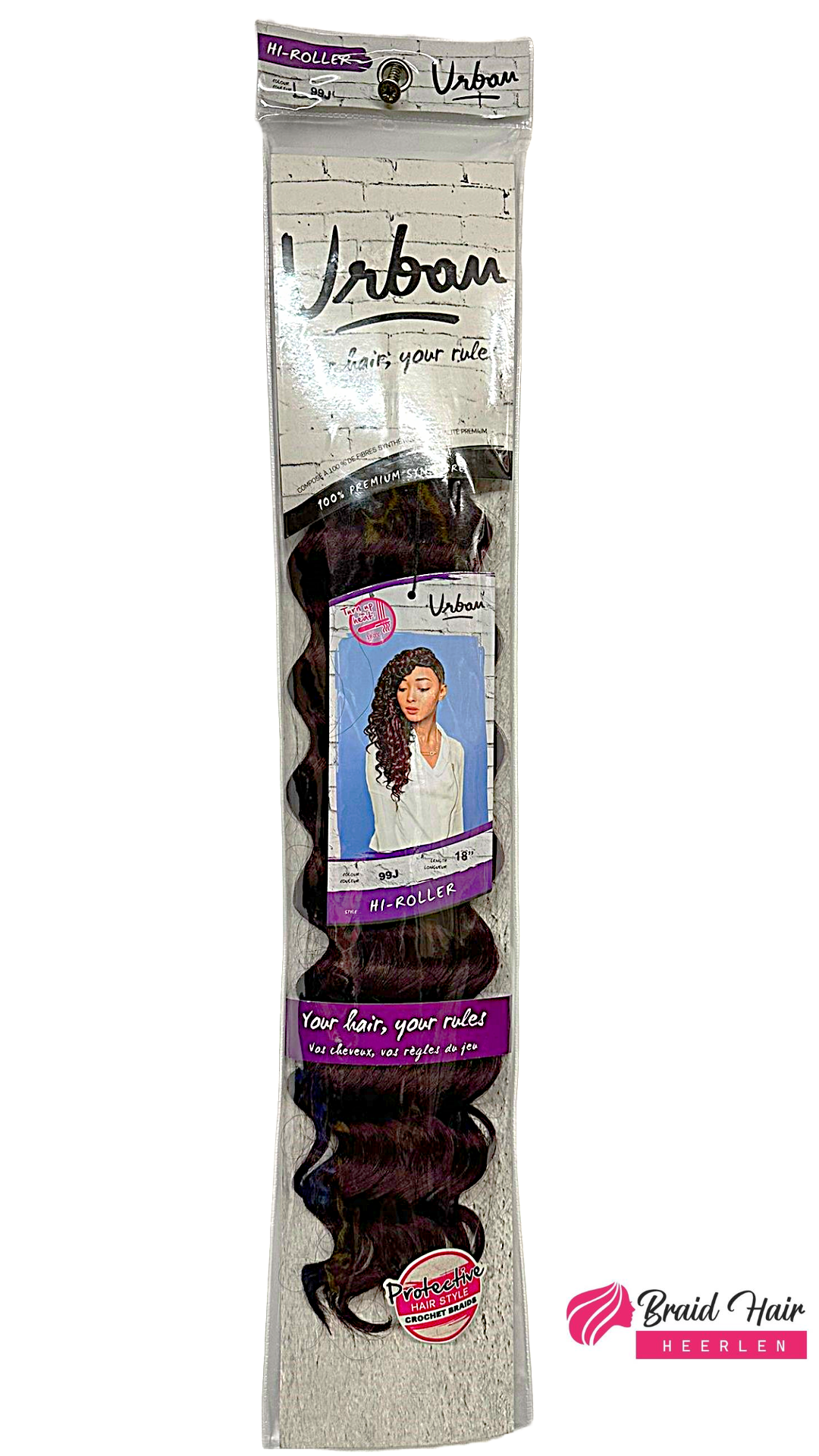 Urban Crochet Braid HI Roller 18" 99J