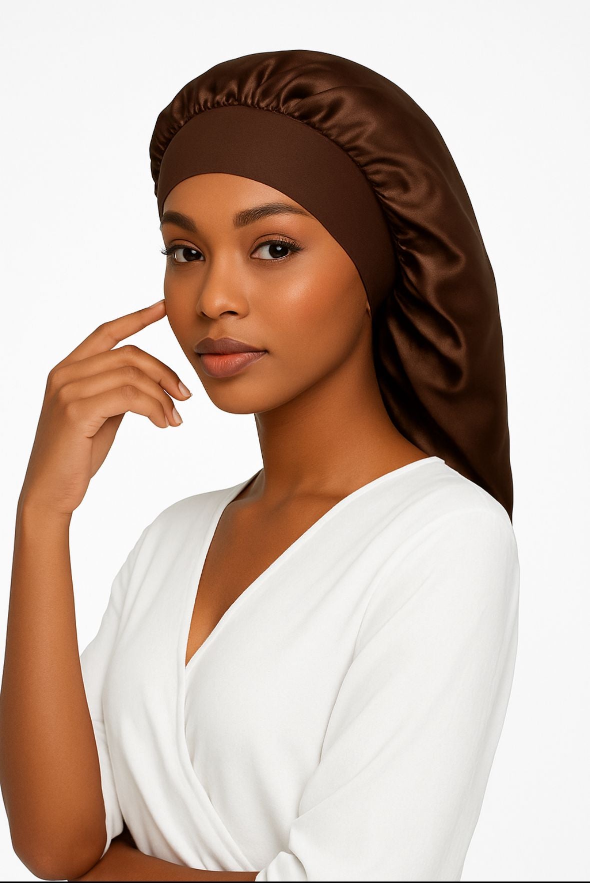 Satijnen Bonnet – Voor Slaap & Haarverzorging