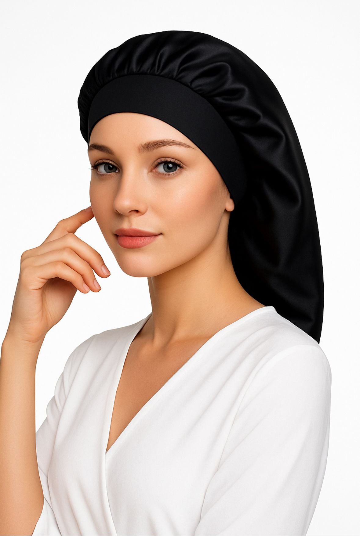 Satijnen Bonnet – Voor Slaap & Haarverzorging