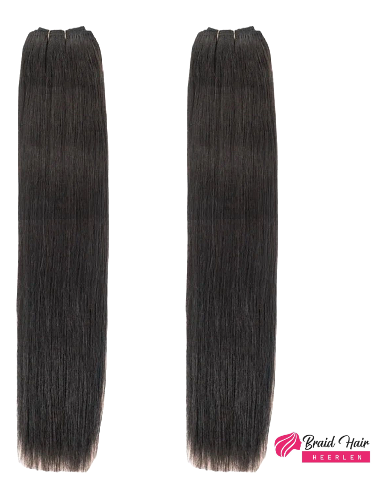 Weave Natuurlijk Haar Stijl – Zwartbruin (Extra Volume)