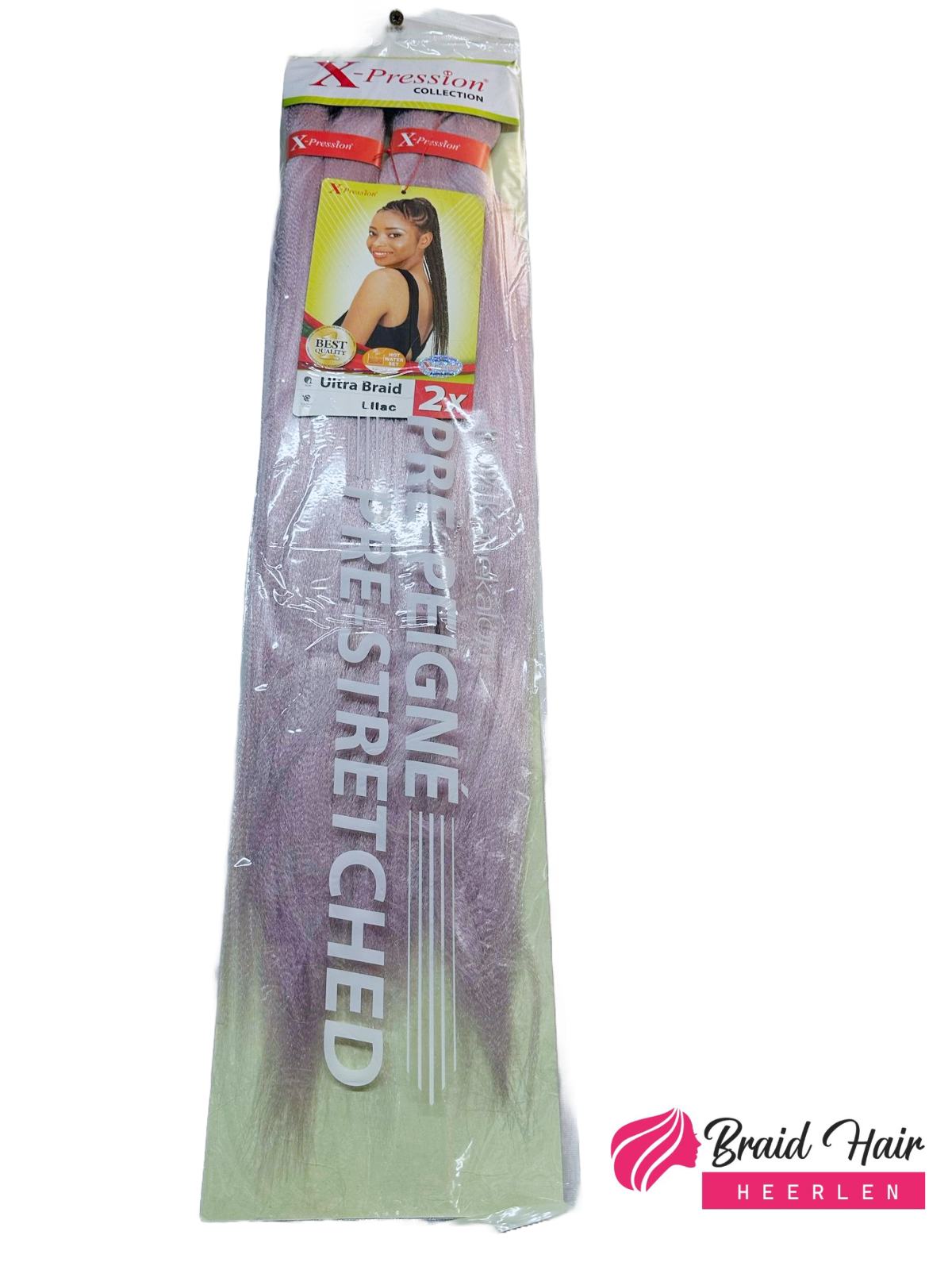X-pression 2X Pre-Stretched Braid 46'' Lilac