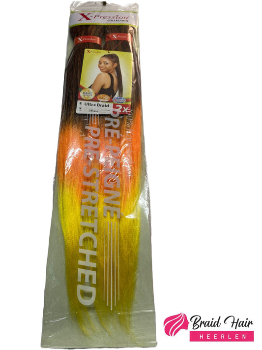 X-pression 2X Pre-Stretched Braid 46''Om/sunset