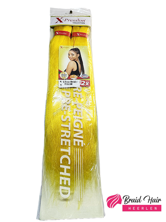 X-pression 2X Pre-Stretched Braid 46'' YELLOW