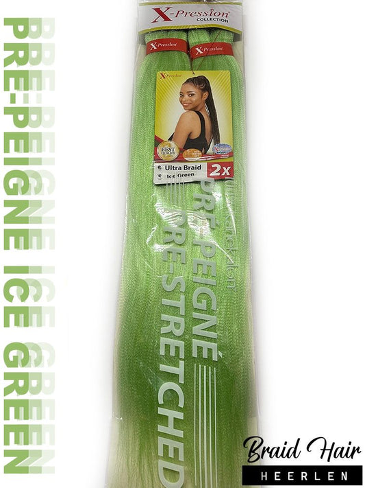 X-pression 2X Pre-Stretched Braid 46'' Ice Green