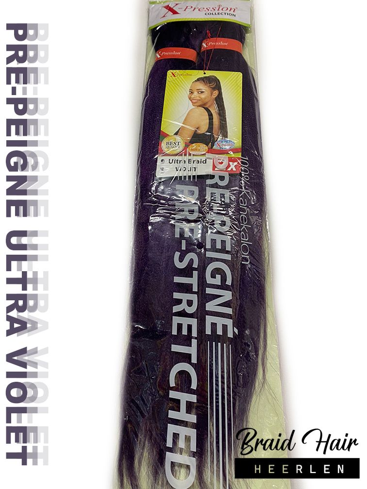 X-pression 2X Pre-Stretched Braid 46'' VIOLET